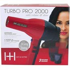 Annie- Hot And Hotter Salon Turbo Pro-2000 Ionic Hair Dryer - Red - Ceramic - 