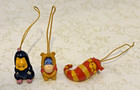 Winnie Pooh Eeyore Peek-a-pooh Cell Phone Strap Charms Danglers Lot Of 3