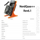 New Nerdqaxe    Rev 6 1 6t 100w Btc Miner 2 4g Wifi 16 5 J th Asic Miner