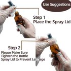 4 Pack 2 Oz Amber Small Glass Spray Bottles  Empty Spray Bottle For Hair  Plants