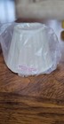 Ralph Lauren Pleated Silk Clip-on Empire Lamp Shade White 3x5in Fabric