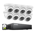 Sannce 8ch Dvr 1080p Cctv Security Camera System Outdoor Human Detection H 265 