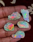 Cut Grade Extremely Large 5 Pc Opal Rough Lot 50 Cts  Natural Ethiopian Opal 