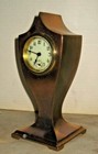 Rare Antique Ansonia Bronze Art Nouveau Metal Desk Clock  U s a  Working