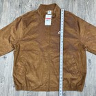 Nike Corduroy Full Zip Up Brown Jacket Size Large Mens Club Harrington