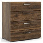 Tvilum Austin 4 Drawer Chest In Walnut