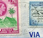 British Solomon Is  1959 X4 To 2s6d Registered Honiara To Saudi Arabia  223 