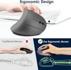 Wireless Ergonomic Mouse 2 4g Usb Optical Vertical Laptop Gaming Led 6 Button Au