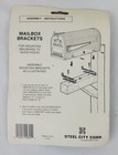 Vintage Mailbox Brackets Kit U s  Mail Rural Model Mb-1 Steel City Corp Usa