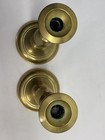 2 British Antique Brass Candlesticks Pair Candle Holders England 19th cent 12  H
