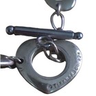 Vintage Tiffany   Co Sterling Silver Toggle Heart Bracelet 7 Inch Authentic