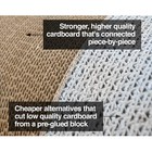 Petfusion Jumbo Cat Scratcher Lounge  White  39 X 11 X 14 Inch 4 Cardboard Sc