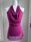 Balera D10521 Magenta Halter Cowl Neck Dress Dance Costume Adult Small