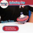 Way Back Toys Spinning Top  Novelty Easy To Spin Toy With Hand Spinner Gyro  Col