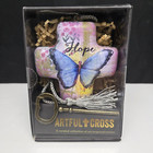 Demdaco Artful Cross Hope Butterfly With Key New In Box