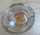 Vintage Round Glass Ashtray - The Club - Beverly Hills California - Nightclub