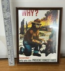 Vintage Smokey The Bear Poster Calendar Poster 1998 Framed