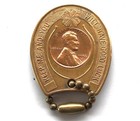 Rare Klaus Store Chicago 1906-1956 Good Luck Penny Horseshoe Keychain Token Vgc