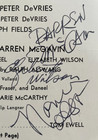 Playbill Page From The Tunnel Of Love Signed By 5 - Darren Mcgavin  Sylvia Danee