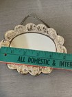 Antique Vintage Persian Or Indian 900 Coin Silver Courting Mirror Not Sterling