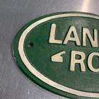 Vintage Land Rover Logo Cast Iron Sign 10 5x6in Heavy 1947 London