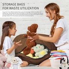 Bean Bag Chair For Adults 7ft-83x83x35in   capacity 5-6 People    Deep Coffee
