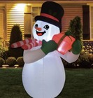 6 Ft Christmas Inflatables Outdoor Snowman Blow Up Yard Decoration Led Lights