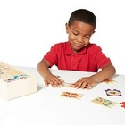 Melissa   Doug Self-correcting Wooden Number Puzzles With Storage Box  40 Pcs 