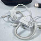 Beats By Dr  Dre Powerbeats Headphones Earbuds Wireless White   Case   Cable
