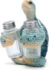Sea Turtle With Salt And Pepper Shaker Figurines Decorations Turtle Set With Hol