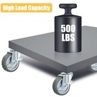 3 Inch Caster Wheels  3 Inch Locking Stem Casters Set Of 4  Threaded Grey Color