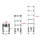 6 6 Ft Portable Extension Aluminum Lightweight Telescoping Ladders 330lbs