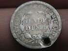 1858 P Seated Liberty Half Dime- Philadelphia  Good Details
