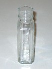 Vintage Owens-illinois Clear Glass Cork Top Medicine Bottle 