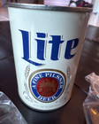 Vtg Miller Brewing Lite Pilsner Style Lighter Holder 3  Beer Can Plus Keychains