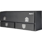 Buyers  1735631 60  Matte Black Diamond Tread Aluminum Contractor Box W drawers