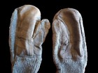 Swiss Military Wool Mittens Army Cold Weather Leather Palms Surplus
