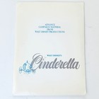 Rare 1979 Cinderella Disney Movie Press Release Kit W  6 Photos Vintage