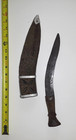 Antique Kukri Machete Knife Nepal Gurkha Original Hand Made Wooden Sheath Silver