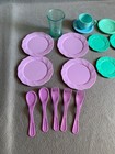 Vintage Wnr Child Play Kitchen Plastic Dish Set 1995