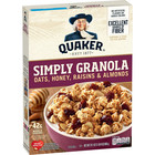 Quaker Simply Granola Breakfast Cereal  Oats Honey Raisins   Almonds  24 1 Oz