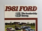 Original - 1981 Ford Pickup Truck Sales Brochure  f150  Bronco  Van   5 Pages 