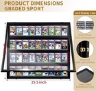 36pcs Baseball Card Case  Transparent Wall Cabinet With Lock