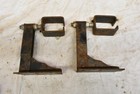 Lot Of Vintage Rolling Barn Door Track Trolley Brackets Hardware Square Track