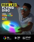2 Pack Flying Disc  Glow Frisbee With 30 Rgb Leds  16 Light Modes And 4 Brigh   