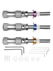 3pcs Tubular 7 Pins Tool Accessories Stainless Adjustable Set 7mm 7 5mm 7 8mm