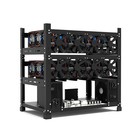 12 Gpu Mining Rig Frame Steel Crypto Ethereum Eth Rig Case Rack For Atx Mothe   