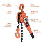 Lever Block Chain Hoist 1 5 3ton 3m Lifting Ratchet Type Come Along Puller Chain