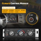 A c Climate Control Module For 1996-2000 Chevy Suburban Tahoe Gmc Yukon 599-006