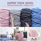 Bulky Chunky Wool Yarn Super Arm Knitting Wool Soft Roving Crochet Blanket Craft